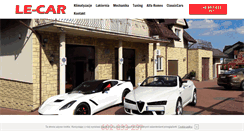 Desktop Screenshot of lecar.com.pl